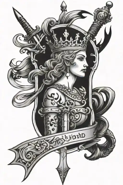 Queen Of Sword Tarot Cards