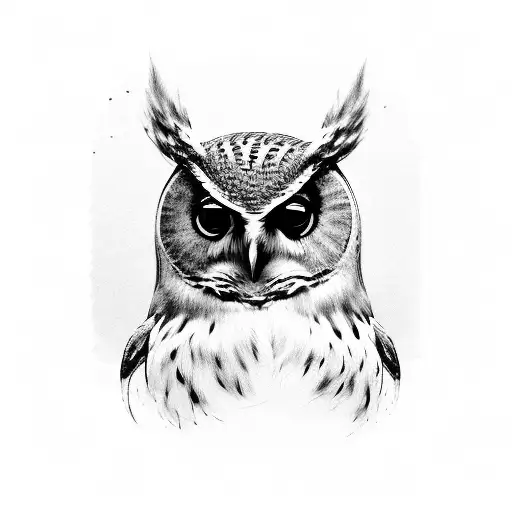 Owl Using Headphones