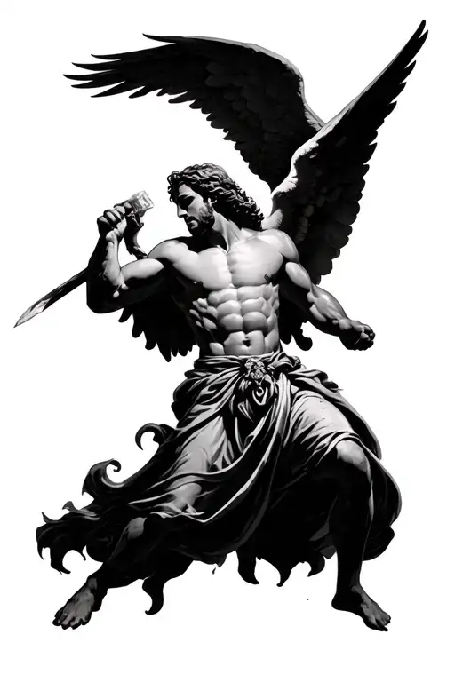 Catch Angel Gabriel Fighting