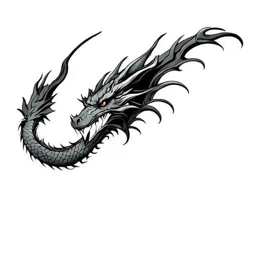 Chest And Shoulder Dragon