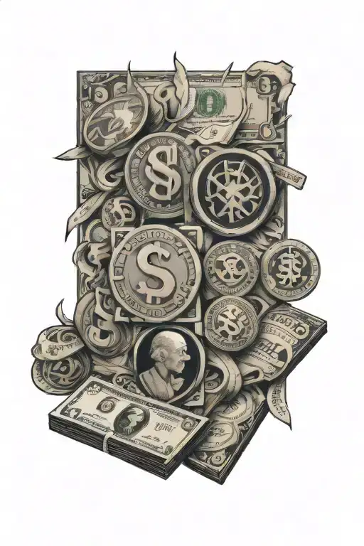 Money Symbols Representing Different