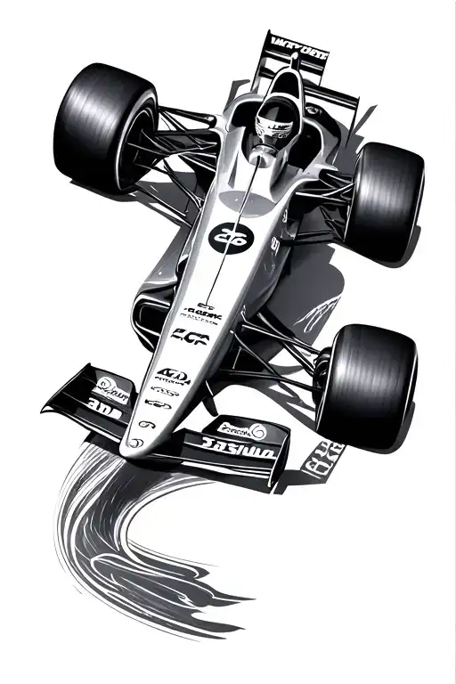 Warior Theme Sleeve With Formula 1 Car Detail