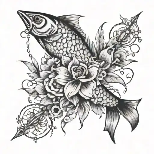 Book Flowers Fishing Lure Surrounded