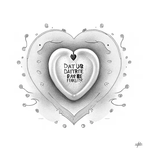 Babies Heart Beat With Date Underneath