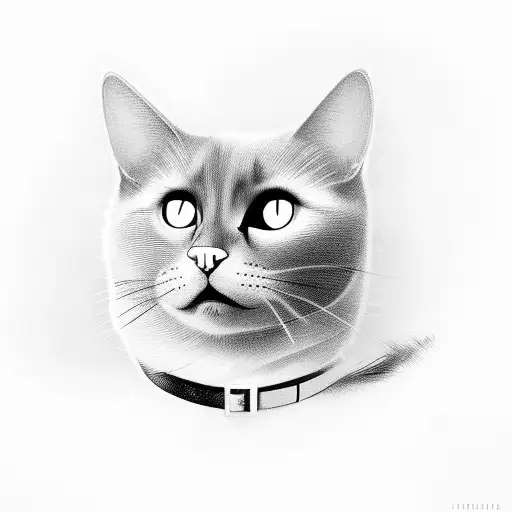 Black Cat In An Oak Forest