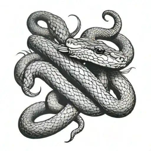 Couple Tattoos For Girlfriends Snake