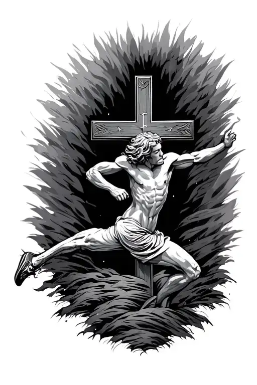 Christian Cross About Running