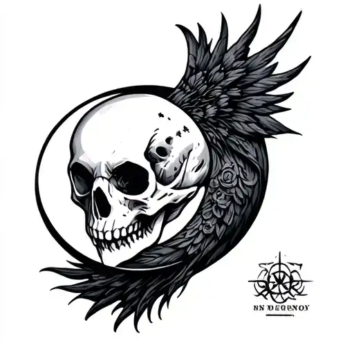 Raven Skull Moon