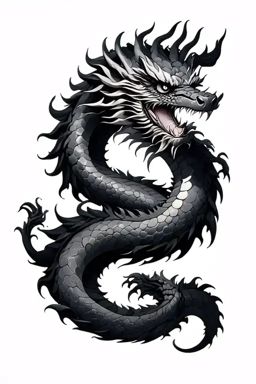Kaido Form Dragon Wrapping Around The