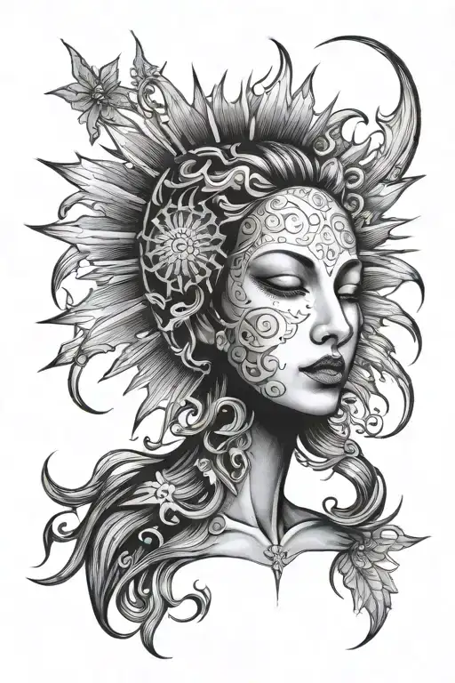 Sun No Face Shoulder