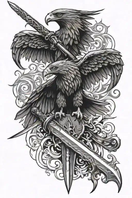 Aragorns Sword And Eagle
