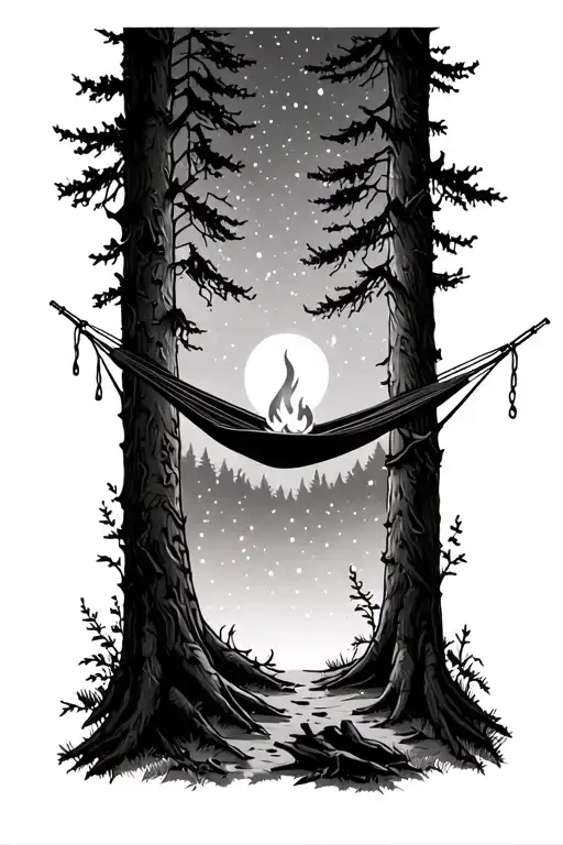 Campfire Forest Hammock