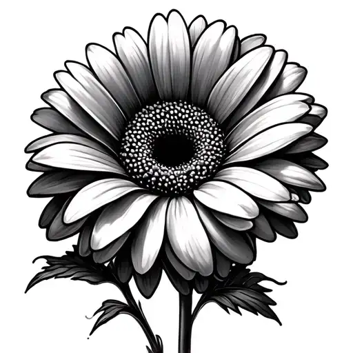 Gerbera Daisy Outline