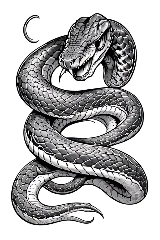 Angry Snake Slithering Snake