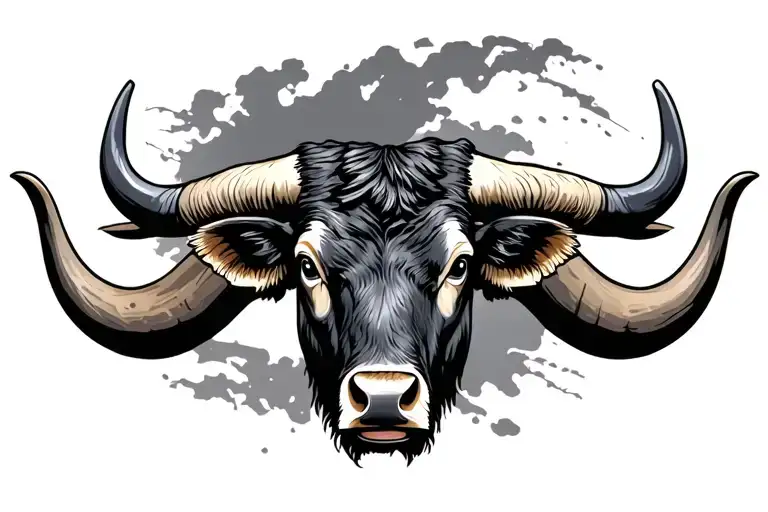 Longhorn Bull Head
