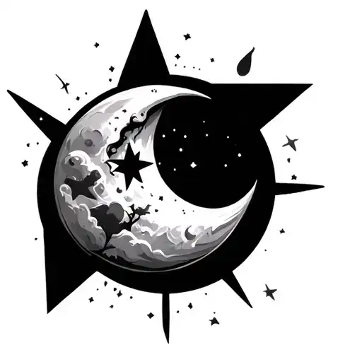 Kompas Star And A Moon