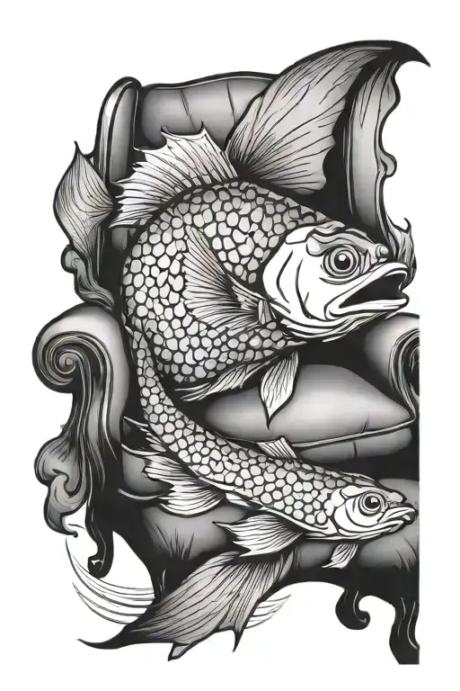 Drunk Fish On The Sofa