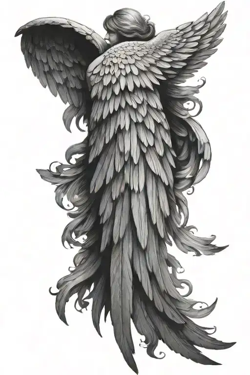 Angel Wing Tattoo For Forearm