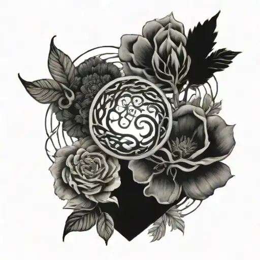 Love Nature Elements Intertwined