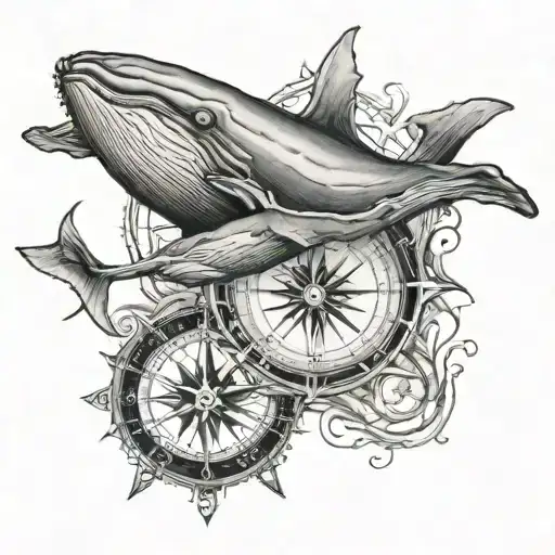 Whale And Compass