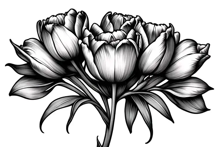 I Love You More And First With A Tulip Flower