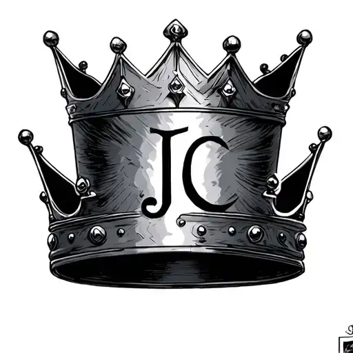 Crown With The Letters J C