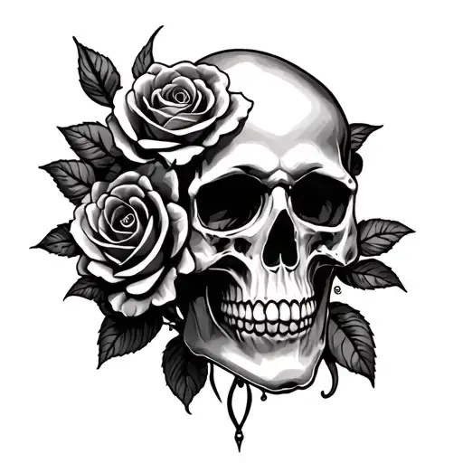 Skull And Rosses