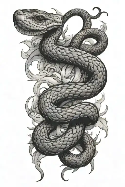 Snake On Hand To Wrist