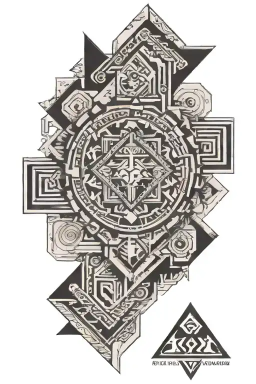 Aztec Geometric Forearm