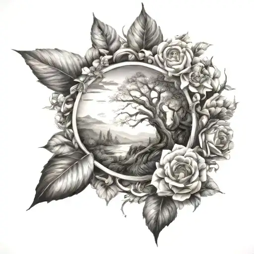 Nature Themed Sleeve