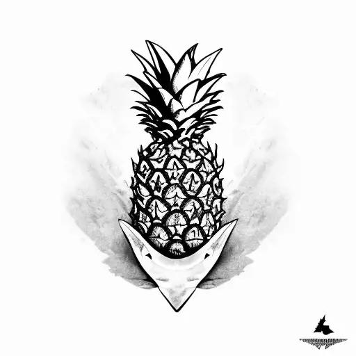Pineapple With Shark