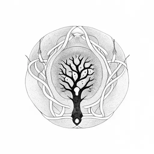 Tree Of Life With Ouroboros