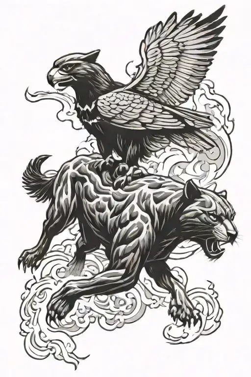 Panther Vs Eagle Smoke Lightning