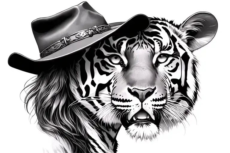 Cowgirl On A Tiger
