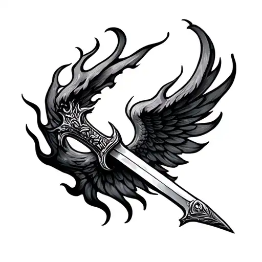 Sword Flame Like Wings