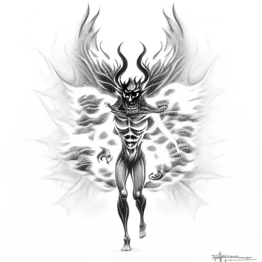 A Dark And Eerie Depiction Of Hades Surrounded By Flames And Souls Of The Underworld