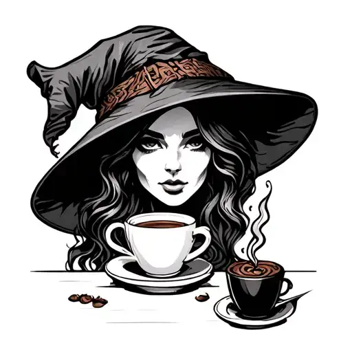 Witch Brewing Coffee