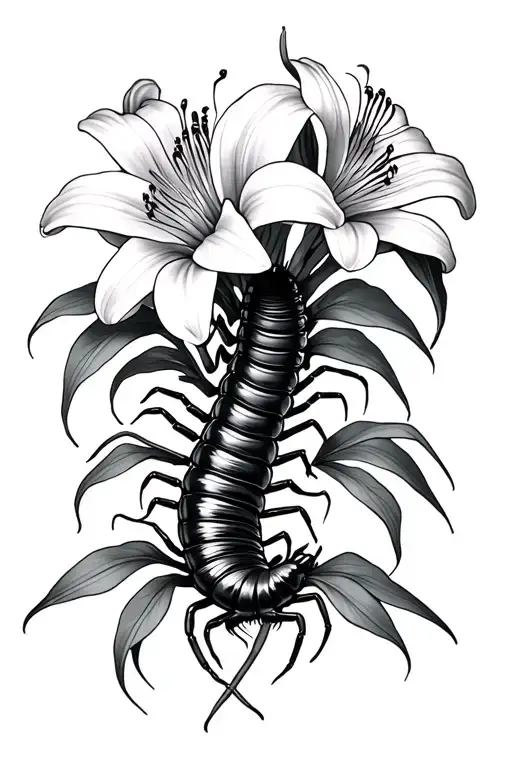 Spider Lilies And Centipede Wrapping