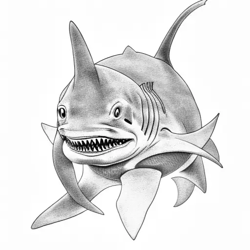 Gengar Riding A Shark