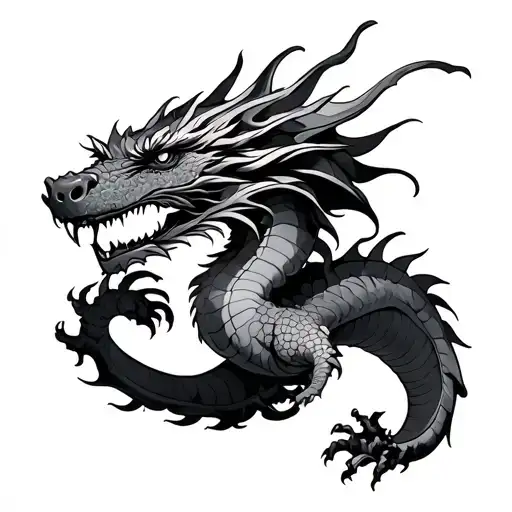 Full Dragon Sleeve Under Arm