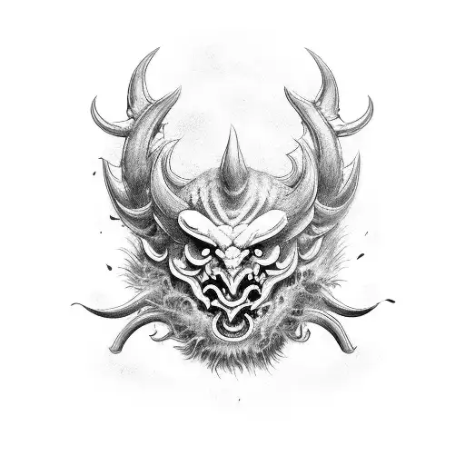 Two Chinese Devil Masks