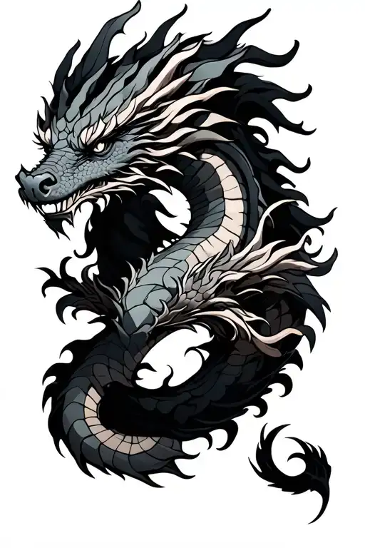 Full Dragon Sleeve Under Arm