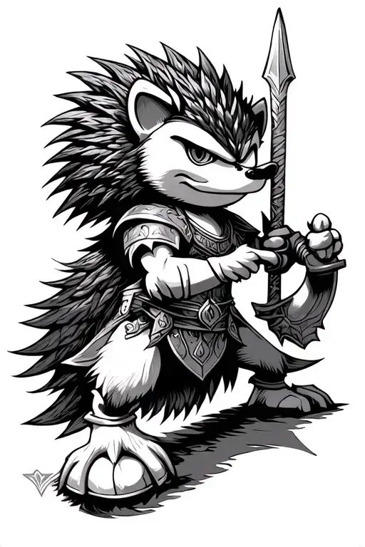 Dungeons And Dragons Hedgehog Warrior