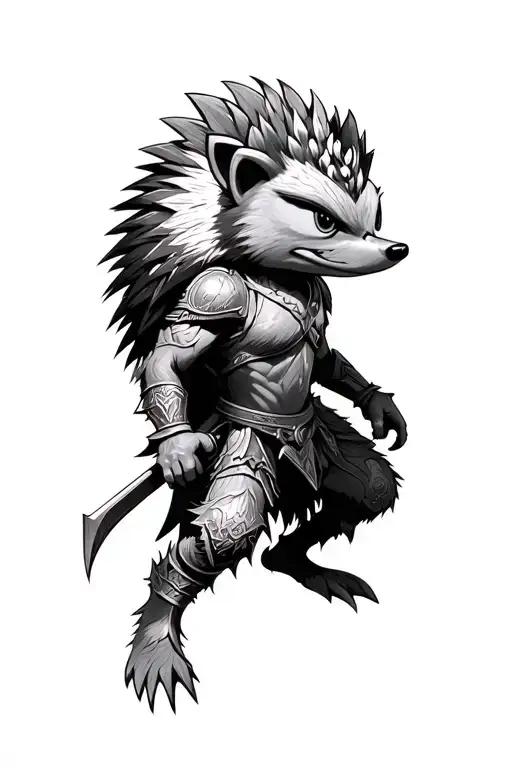 Dungeons And Dragons Hedgehog Warrior