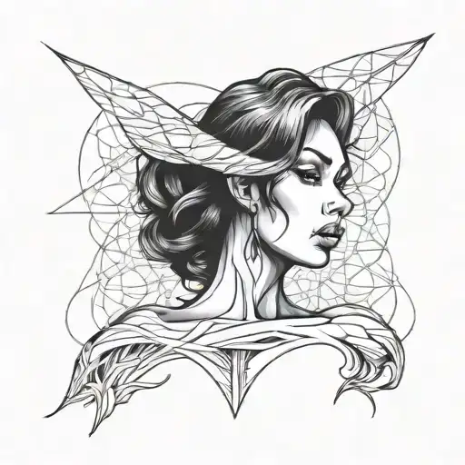 Black And White Sexy Nude Woman Minimalist