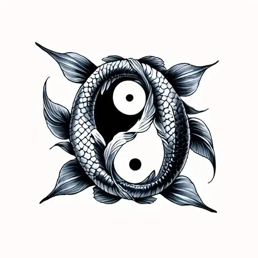 2 Koi Fish Yin Yang
