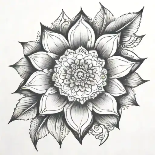 Mandala Birth Flower June April March August September