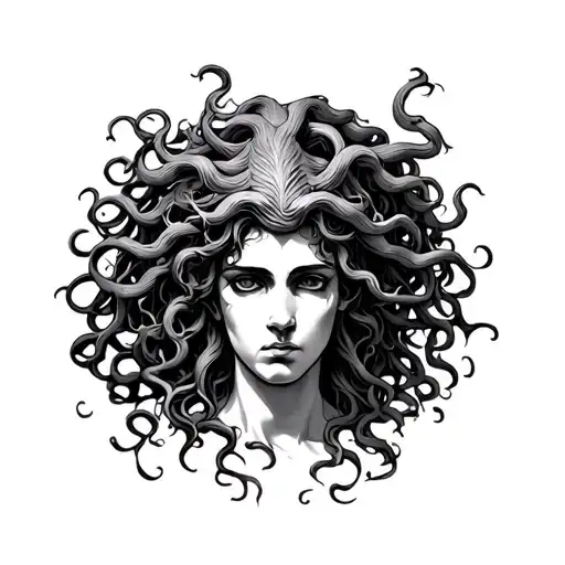 Medusa Greek Mythology Battling With Heroes