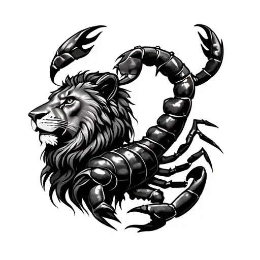 Lion And A Scorpion Wrapped