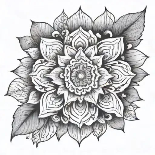 Mandala Birth Flower June April March August September